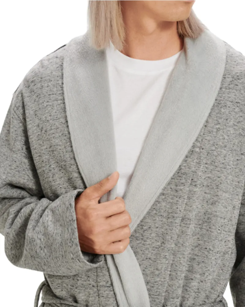 1096932  Grey Heather Robinson Men's Wrap Robe