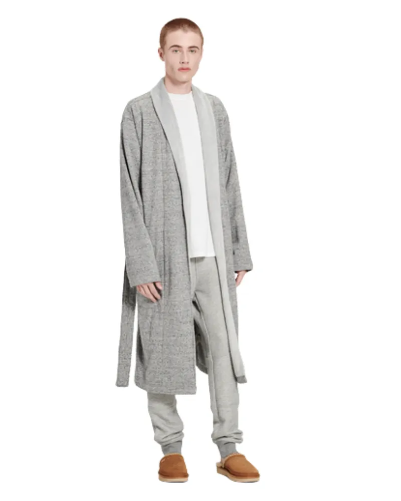 1096932  Grey Heather Robinson Men's Wrap Robe