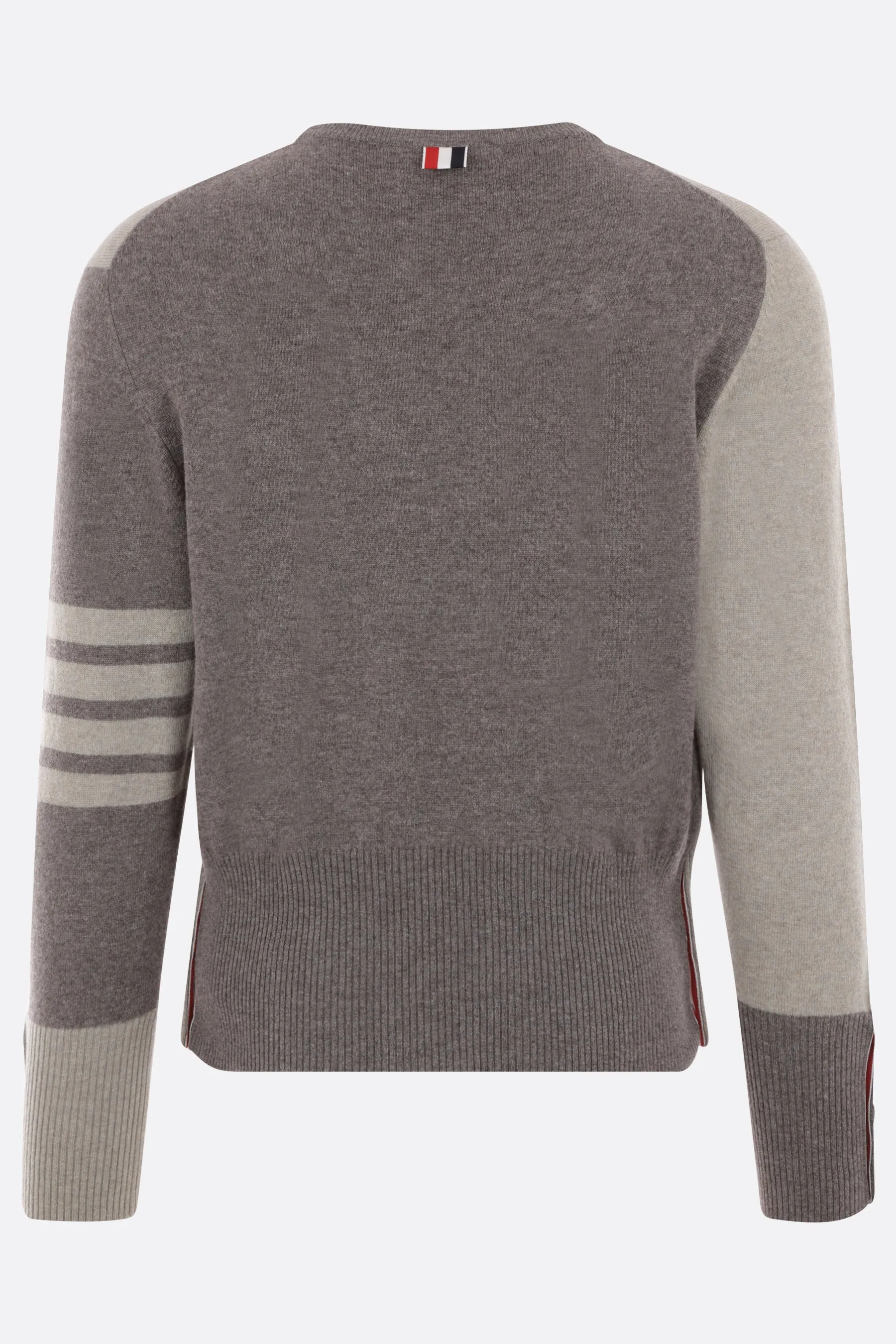 4-Bar Striped Cashmere Pullover