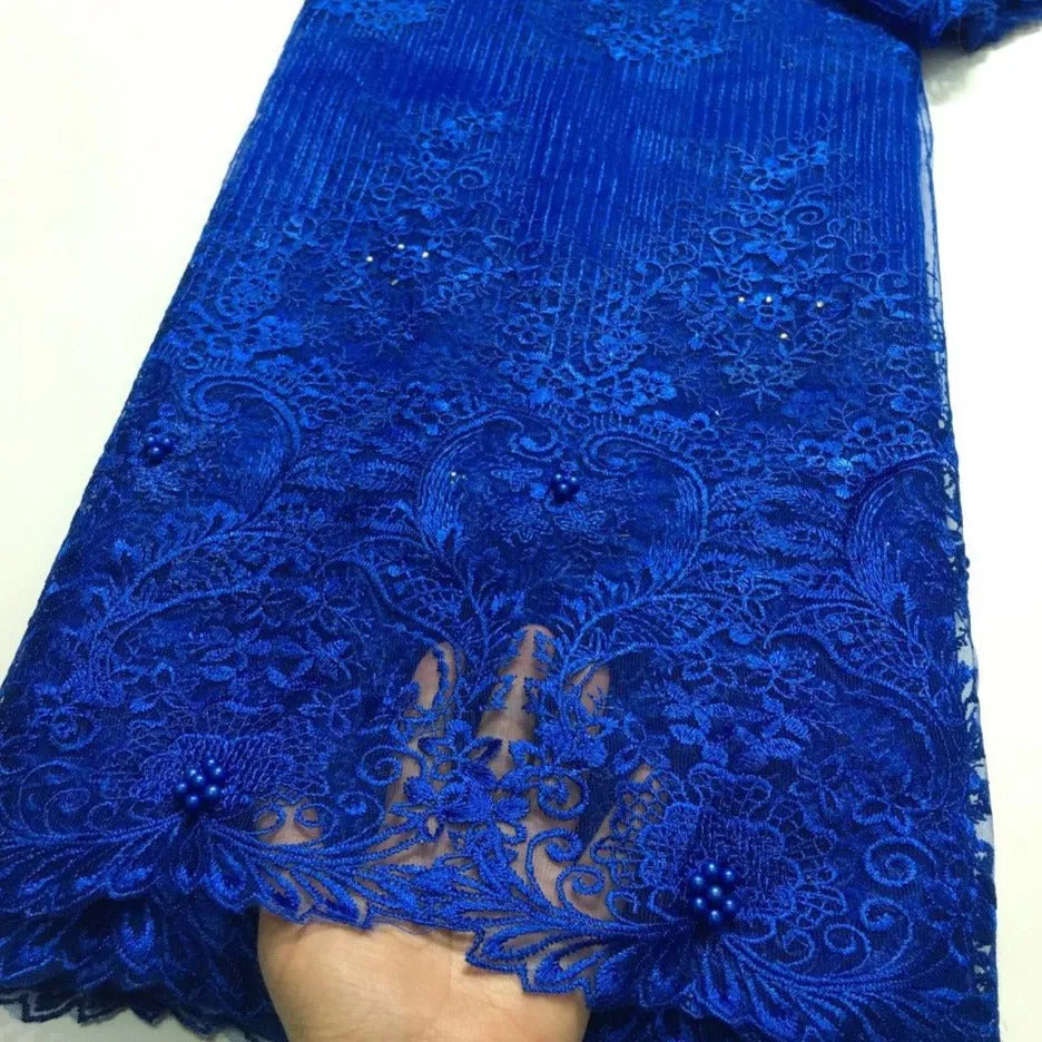 5 YARDS / 4 COLORS / Jessie Royal Crochet Mesh Ground Embroidery Mesh Lace / Party Prom Bridal Dress Fabric