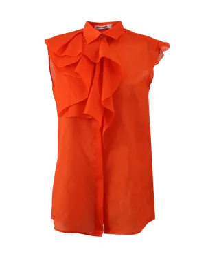 Aghata Drape Front Blouse
