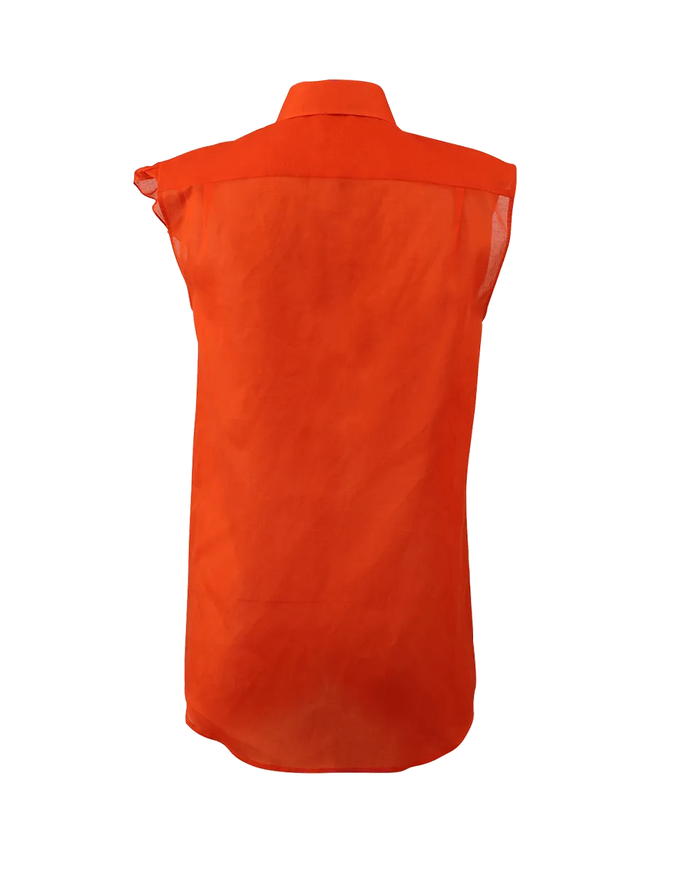 Aghata Drape Front Blouse