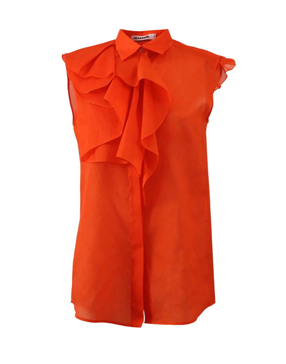 Aghata Drape Front Blouse