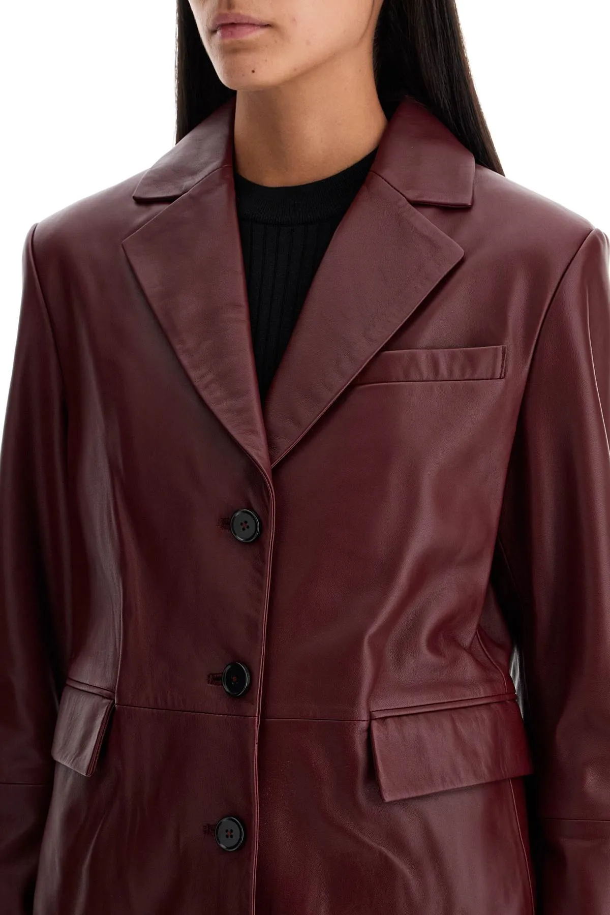 aldo leather blazer ALDO BURGUNDY