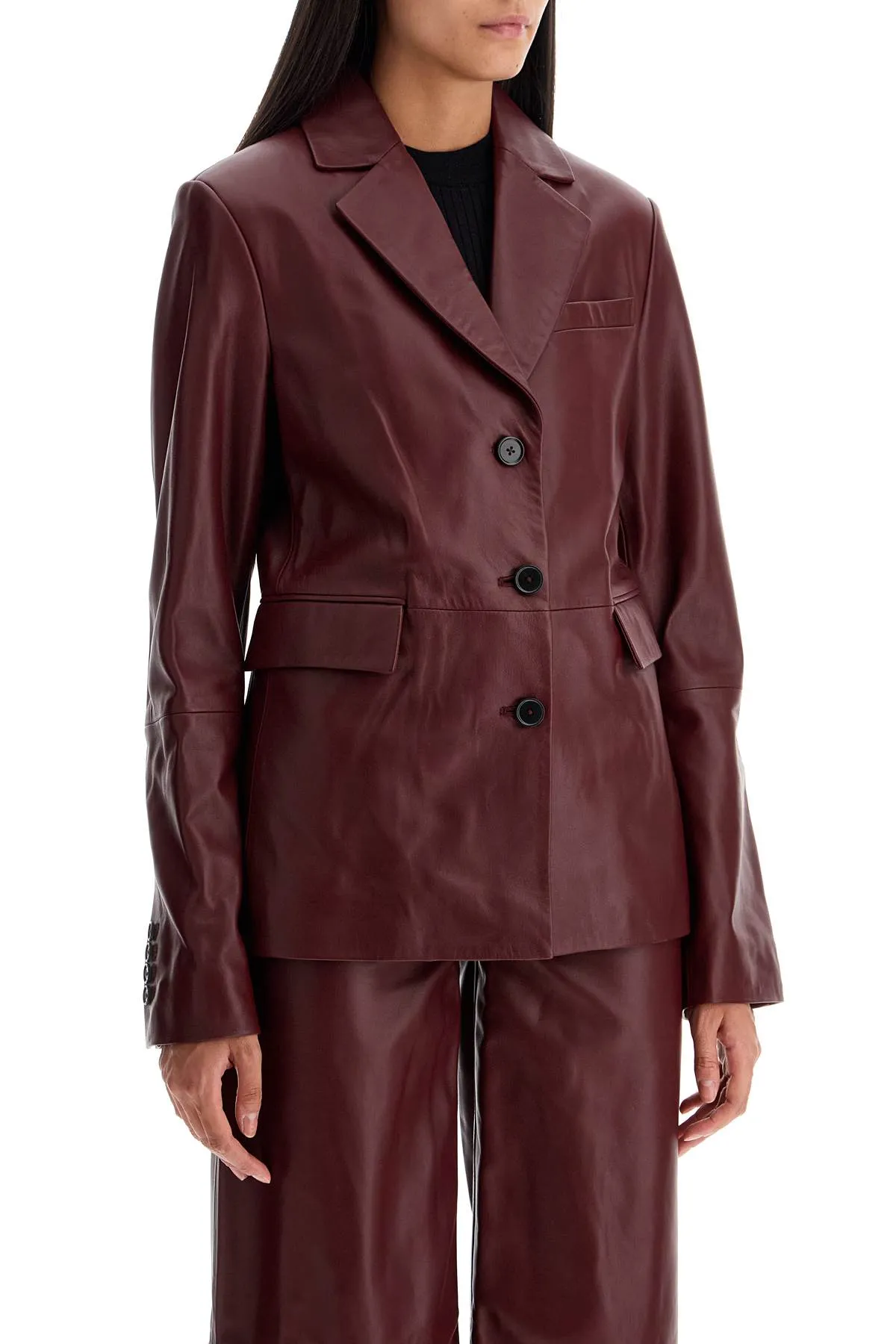 aldo leather blazer ALDO BURGUNDY