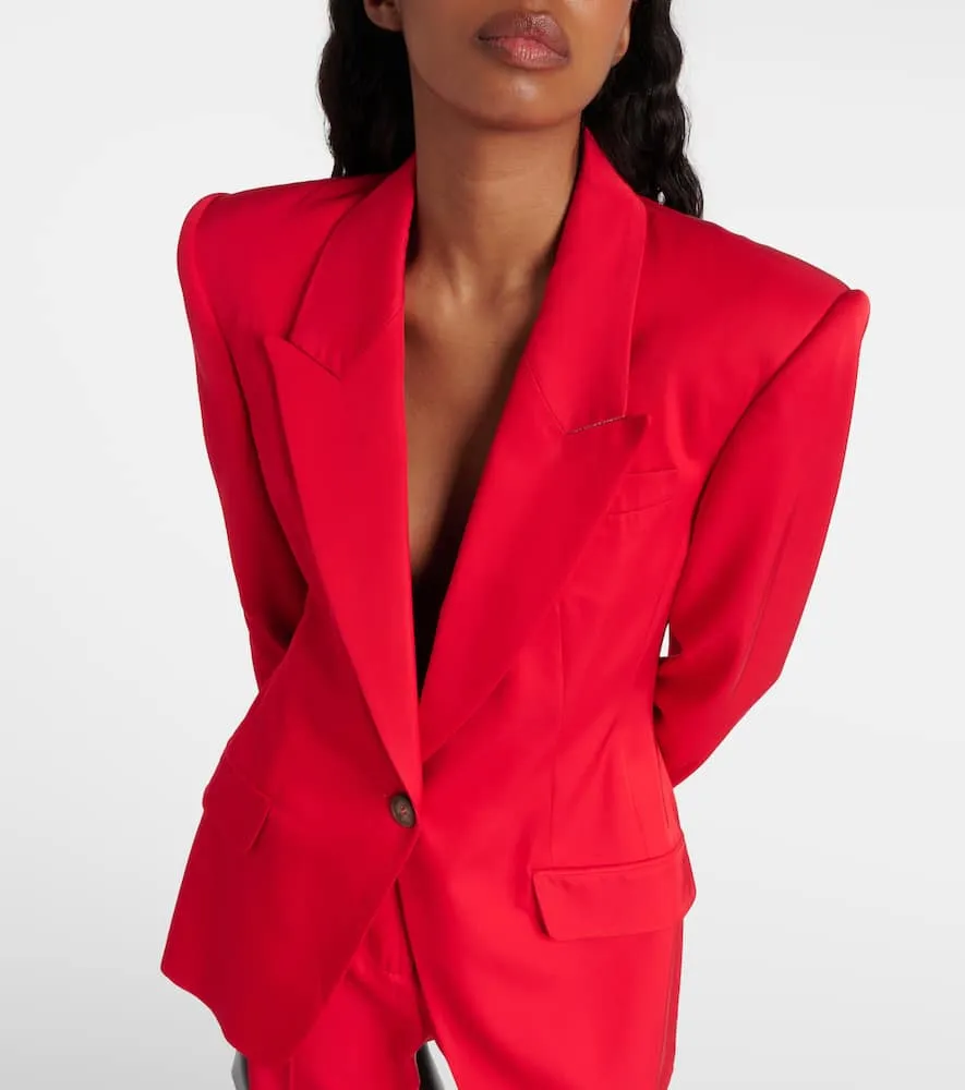 Alexander McQueen Single-breasted twill blazer
