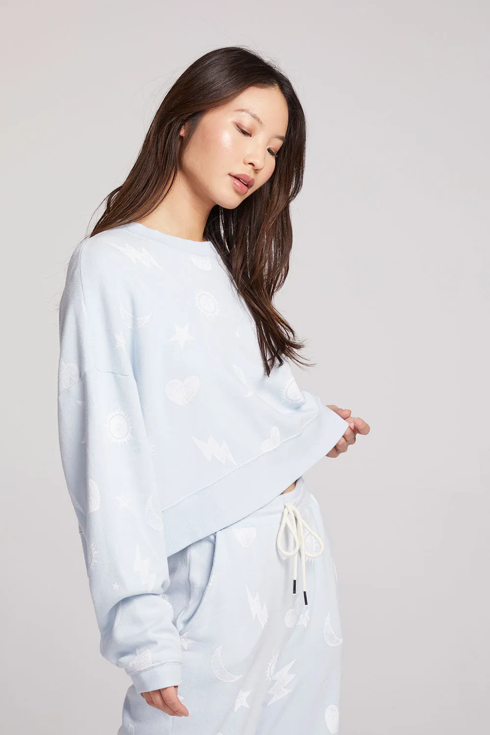 Allover Dream Sky Pullover