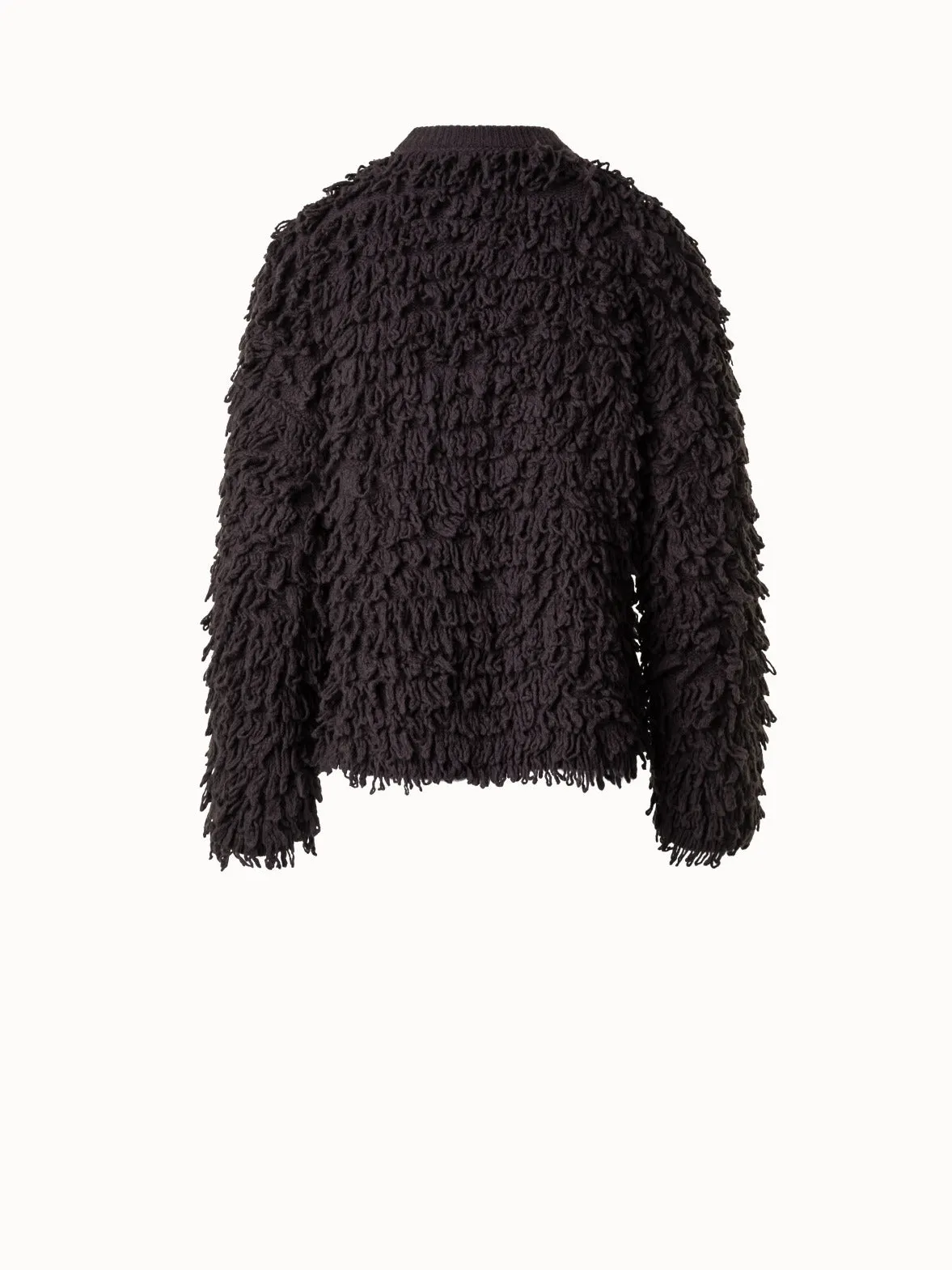 Allover Loops Wool Silk Cashmere Sweater