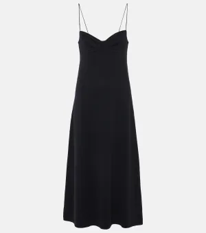 Ally Lisa Yang cashmere midi dress, black
