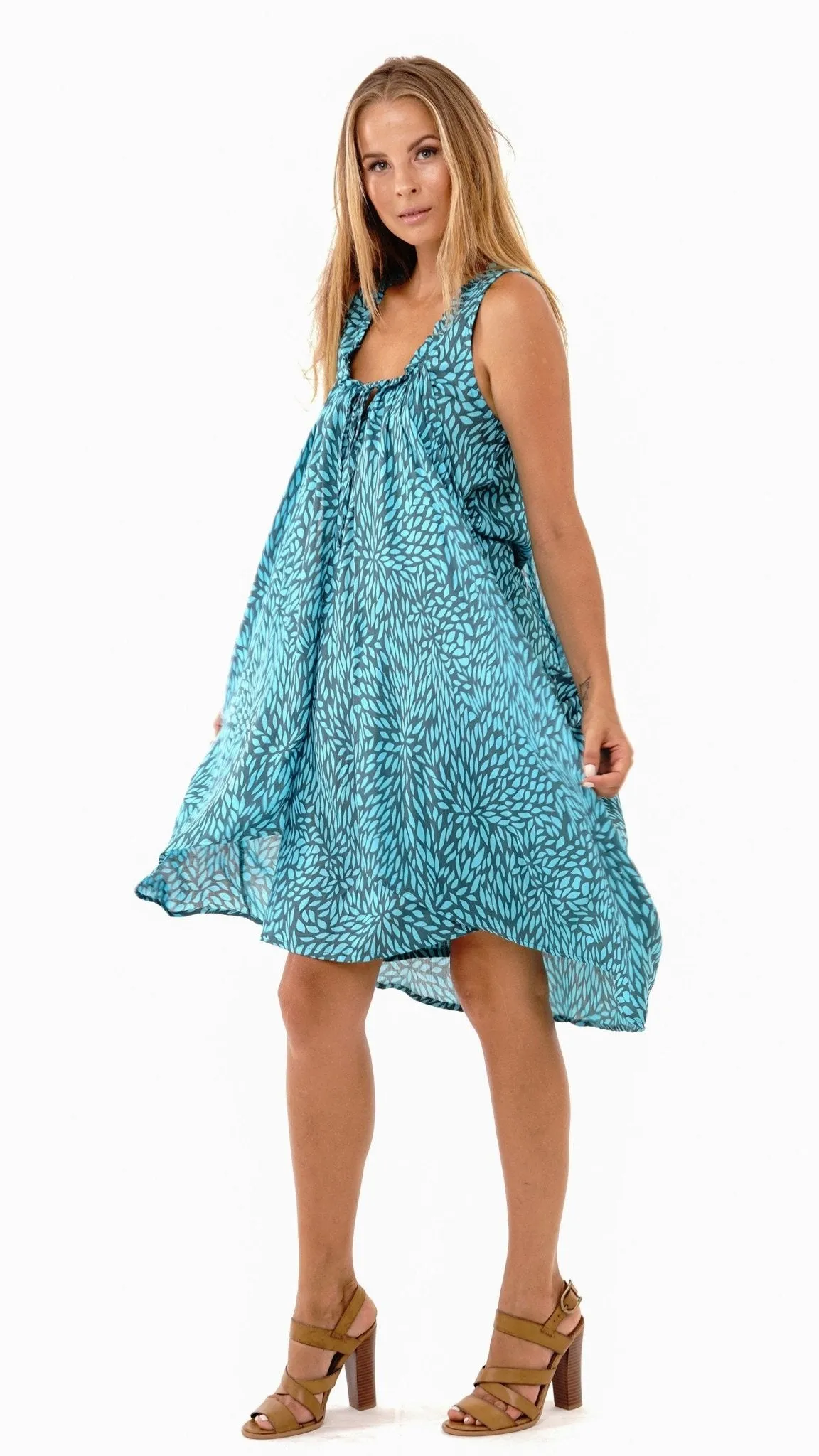 Amanda Summer Knee Length Dress Wide