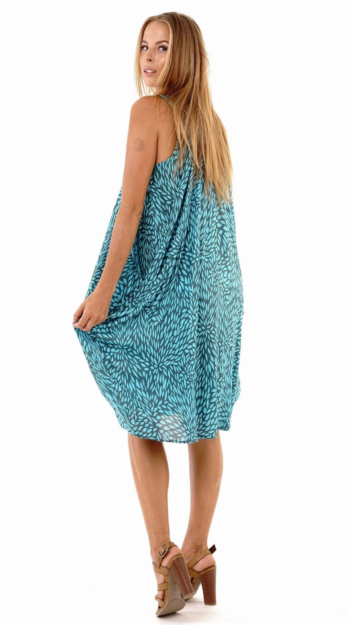 Amanda Summer Knee Length Dress Wide