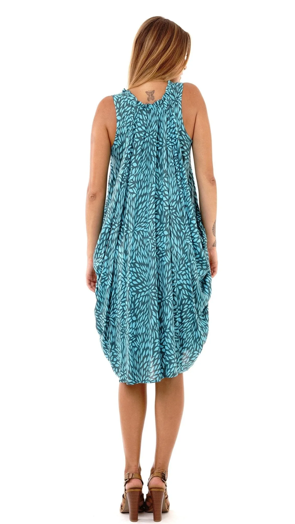 Amanda Summer Knee Length Dress Wide