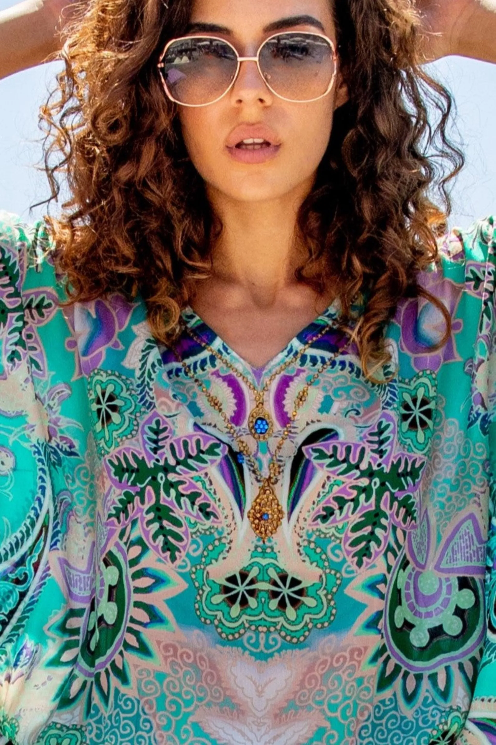 Aqua Plus Size Drop Waist Beach Cover-up