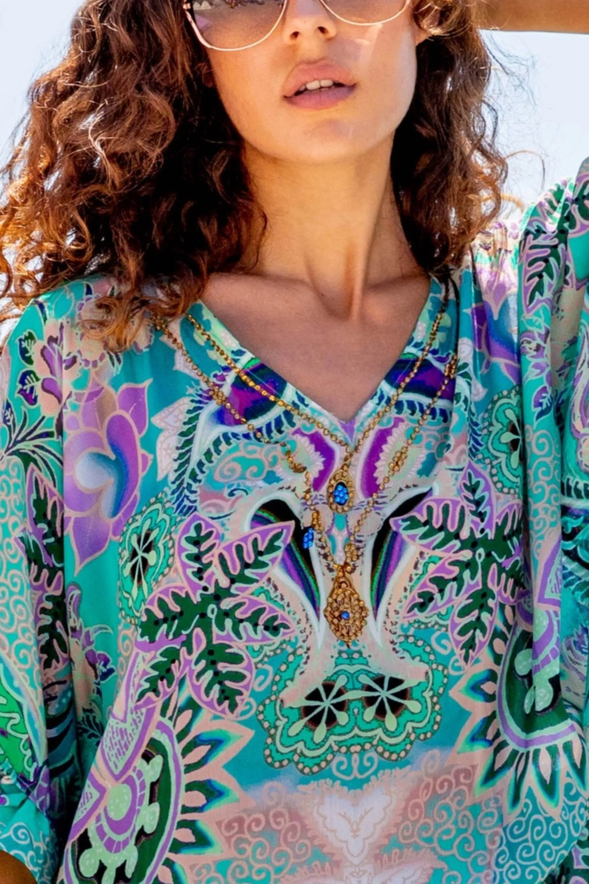 Aqua Plus Size Drop Waist Beach Cover-up