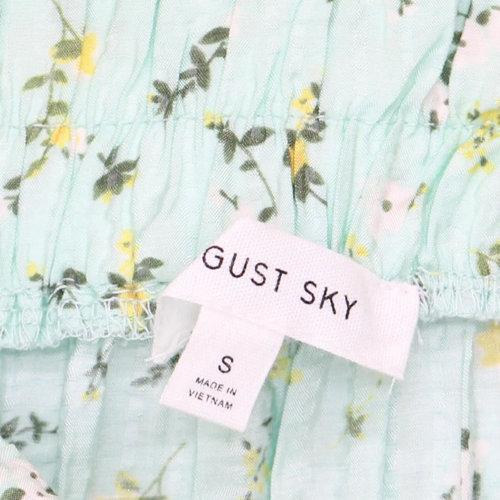 August Sky Women's Decorative Tie Straps Midi Dress Mint Green Multi S