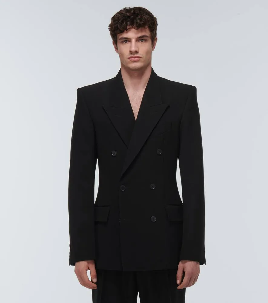 Balenciaga Wool-blend double-breasted blazer