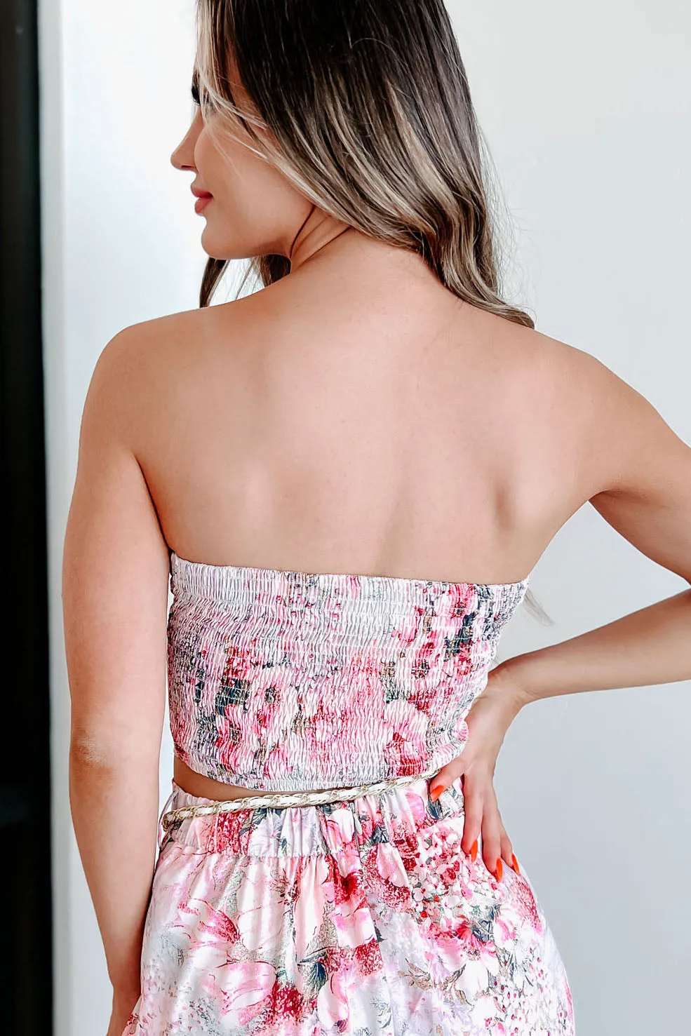 Beautiful Purpose Floral Two-Piece Set (Pink Multi)
