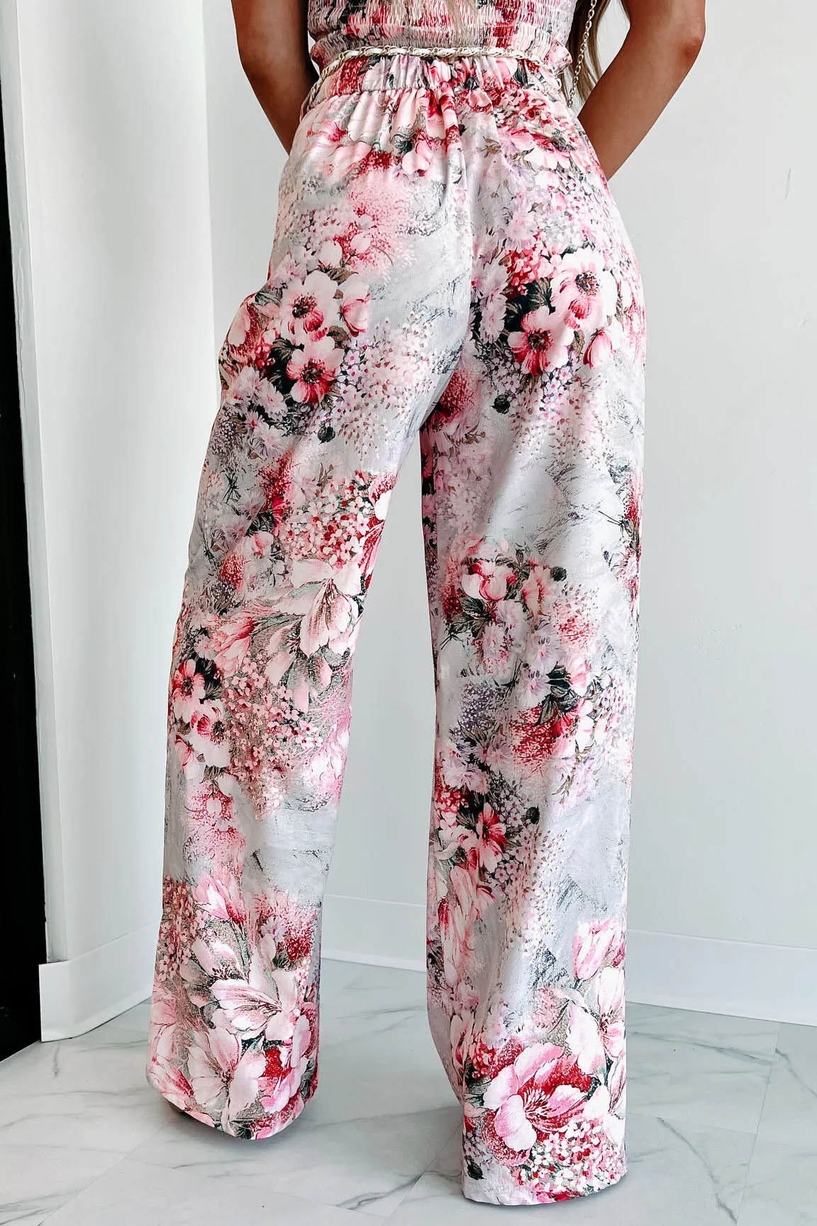 Beautiful Purpose Floral Two-Piece Set (Pink Multi)
