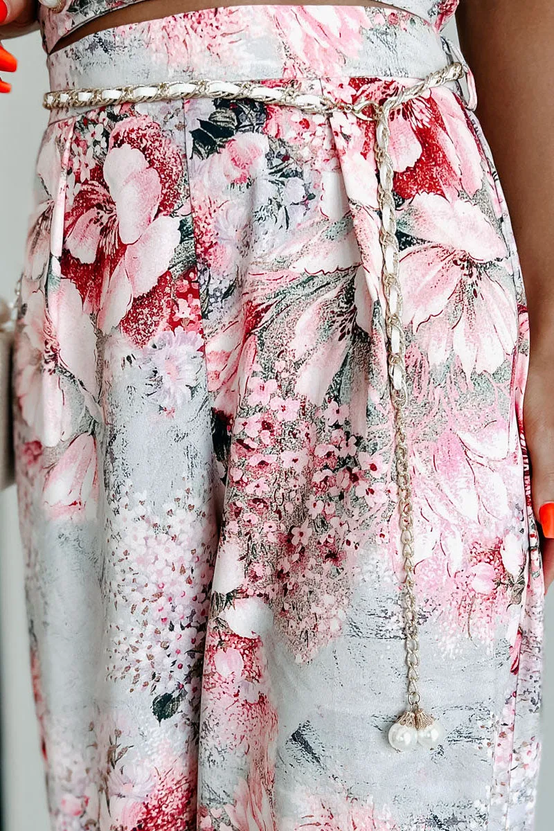 Beautiful Purpose Floral Two-Piece Set (Pink Multi)