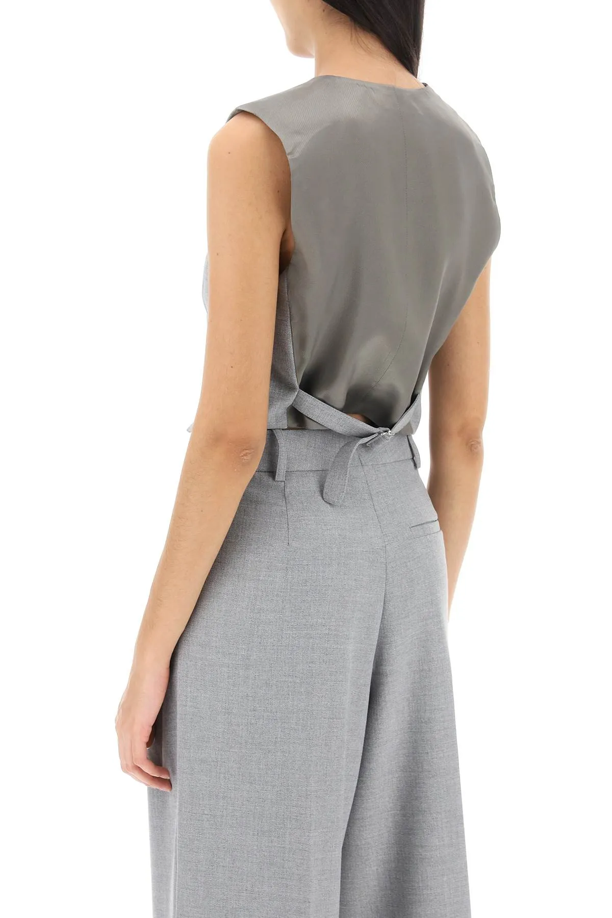bettas tailoring vest Q72379002 GREY MELANGE