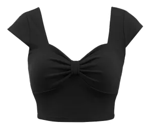 Black Miss Vixen Crop Top