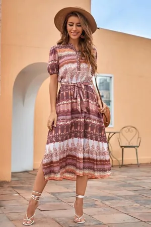 Boho Midi Dress, Sundress, Blue Jade Ethic