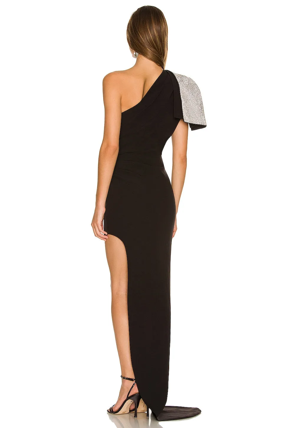 Bronx and Banco Stella Diamond Gown Dress, Black