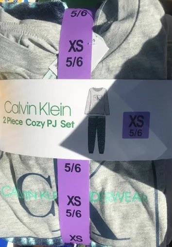 Calvin Klein Kids Girls 2-Piece Cozy Pajama Lounge Set