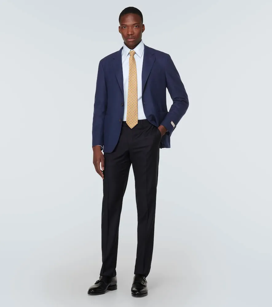 Canali Single-breasted cashmere-blend blazer