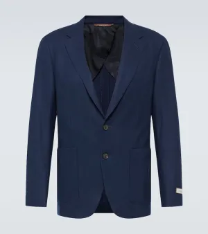 Canali Single-breasted cashmere-blend blazer
