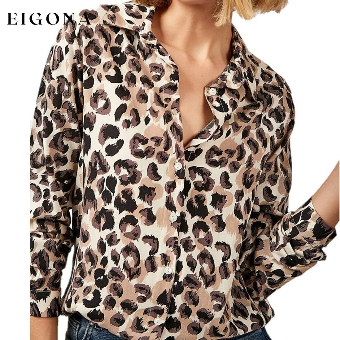 Casual Long Sleeve Button Down Shirts Tops
