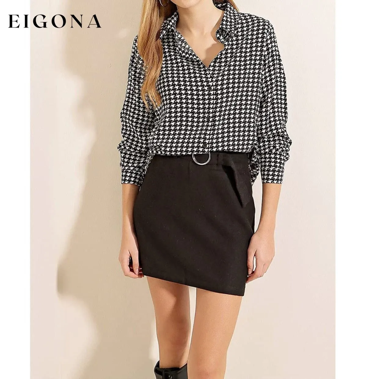 Casual Long Sleeve Button Down Shirts Tops