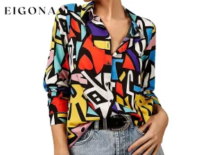 Casual Long Sleeve Button Down Shirts Tops