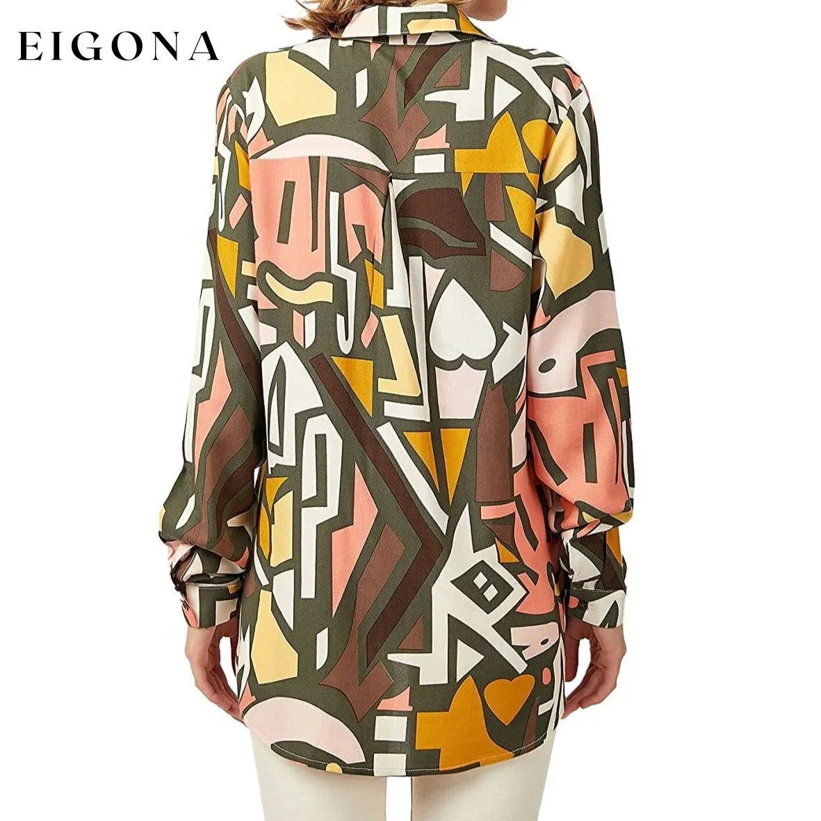 Casual Long Sleeve Button Down Shirts Tops