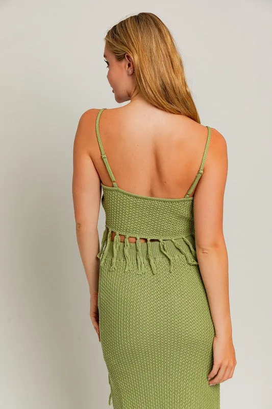 Catalina Island Tassel Crop Top - Final Sale
