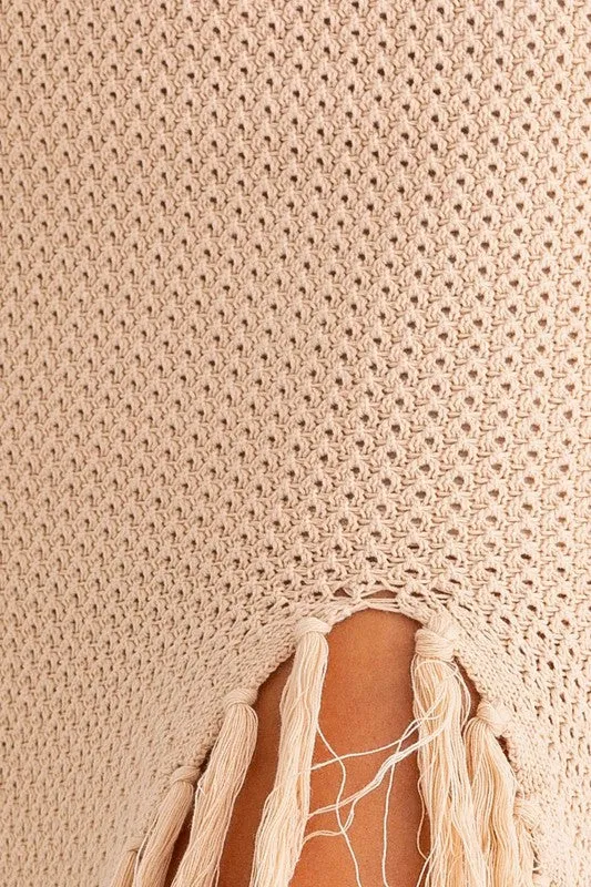 Catalina Island Tassel Midi Skirt - Extra Small - Final Sale