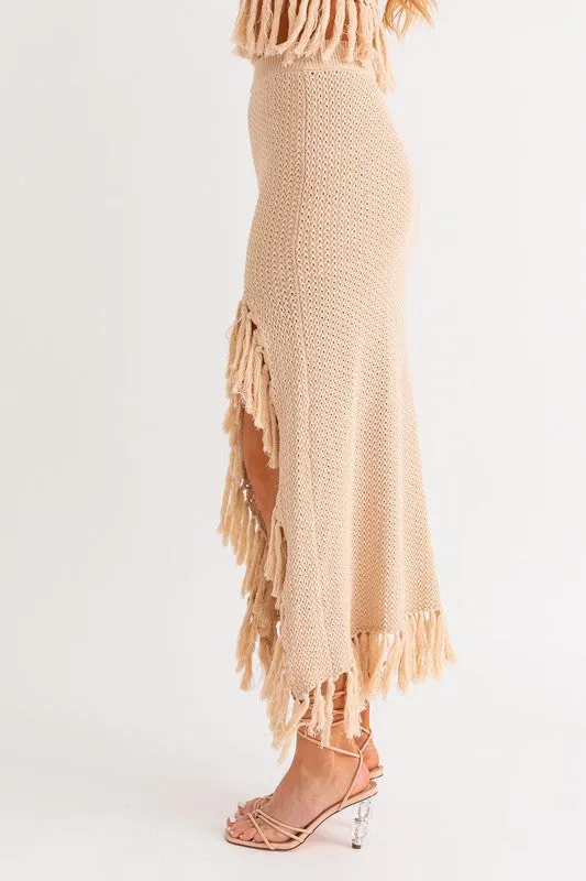 Catalina Island Tassel Midi Skirt - Extra Small - Final Sale