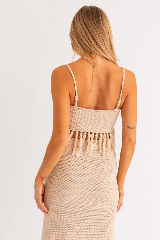 Catalina Island Tassel Midi Skirt - Extra Small - Final Sale