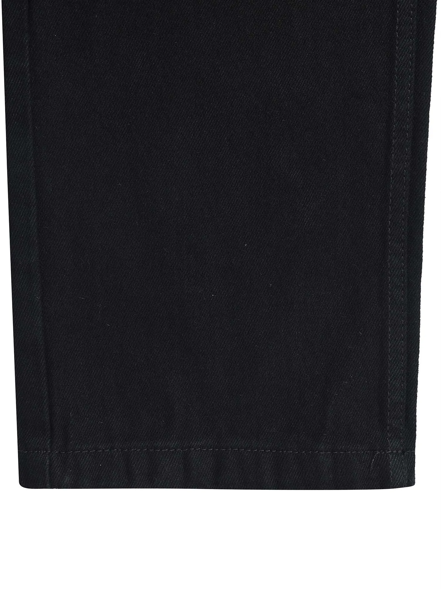 Classic Relaxed Black Double Cargo Denim
