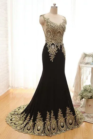 Classical V-neck Mermaid Satin  Evening Dress Prom Dresses TP0012