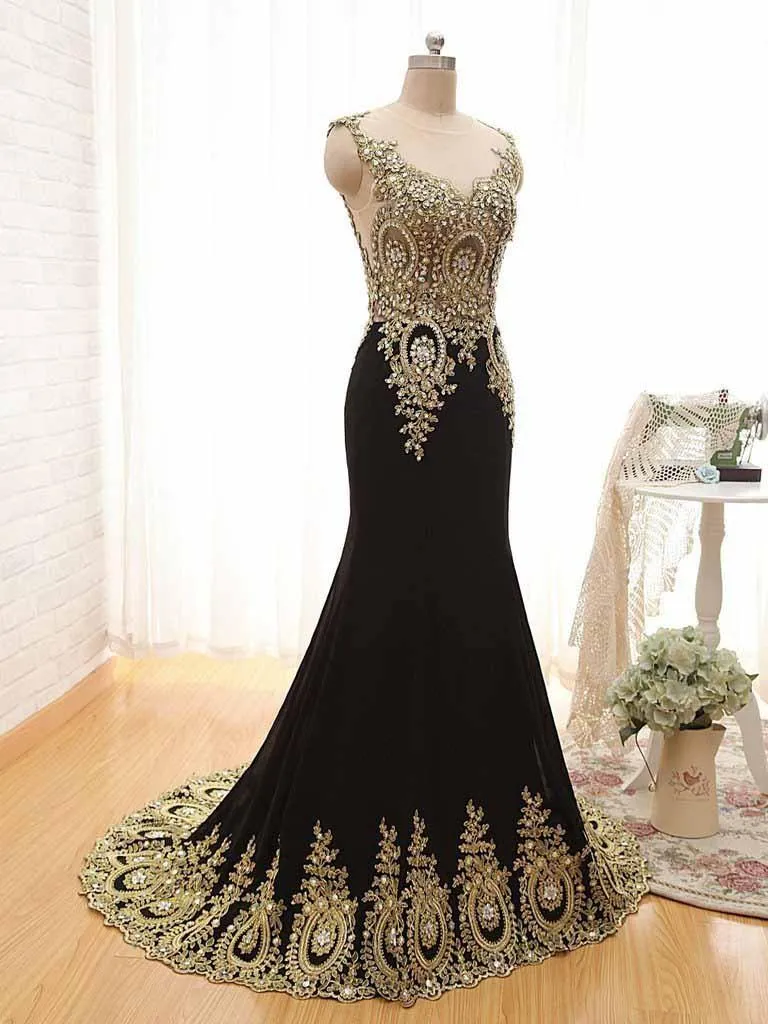 Classical V-neck Mermaid Satin  Evening Dress Prom Dresses TP0012