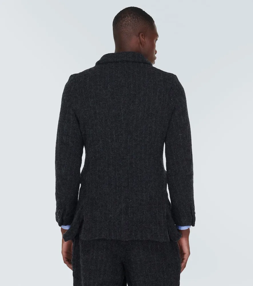 Comme des Garcons Homme Deux Pinstripe wool tweed blazer