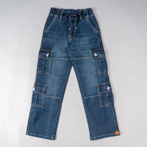 Denim Cargo Boys Pants
