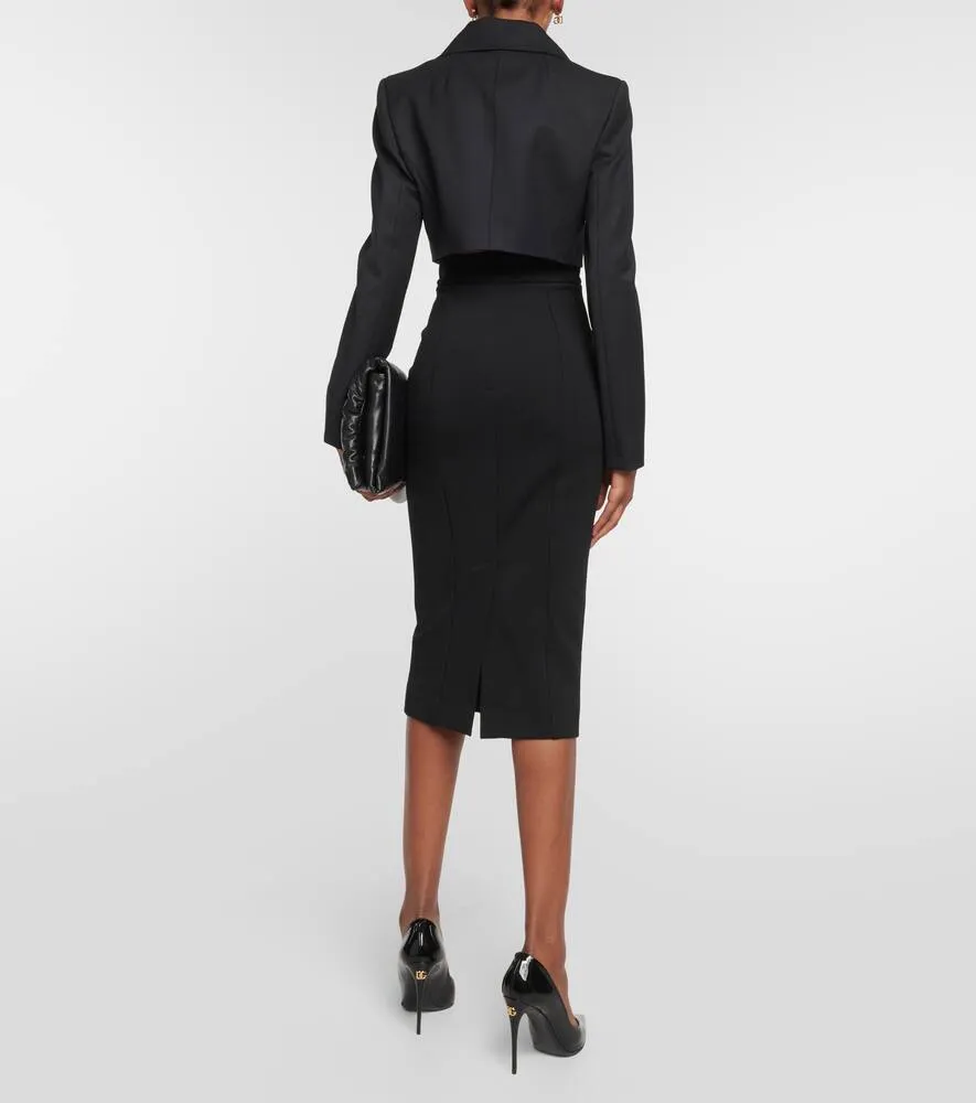 Dolce&Gabbana Double-breasted cropped blazer