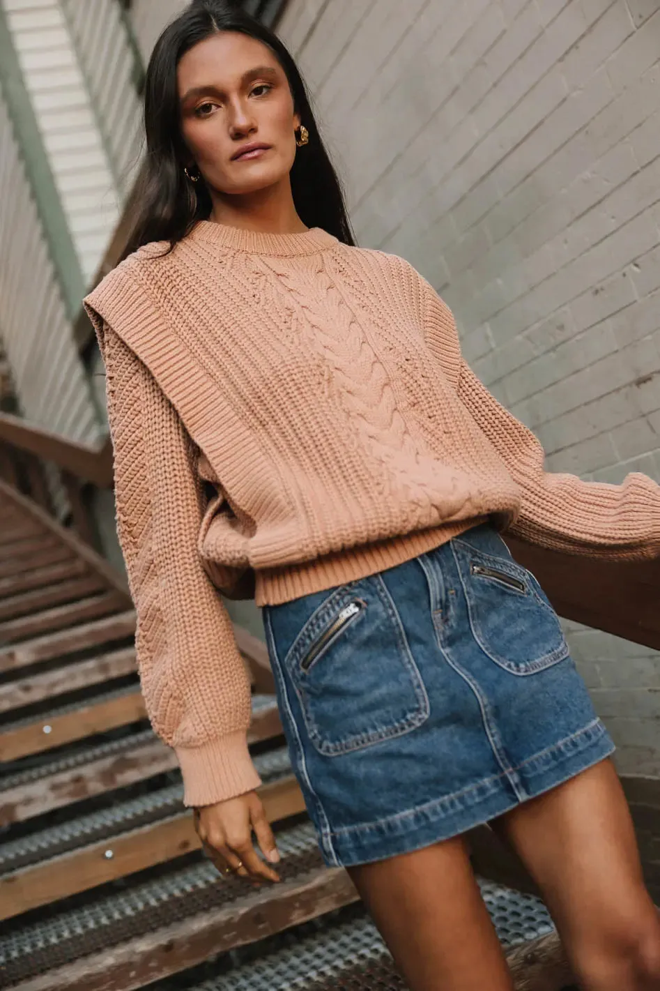 Dream Knit Sweater in Blush
