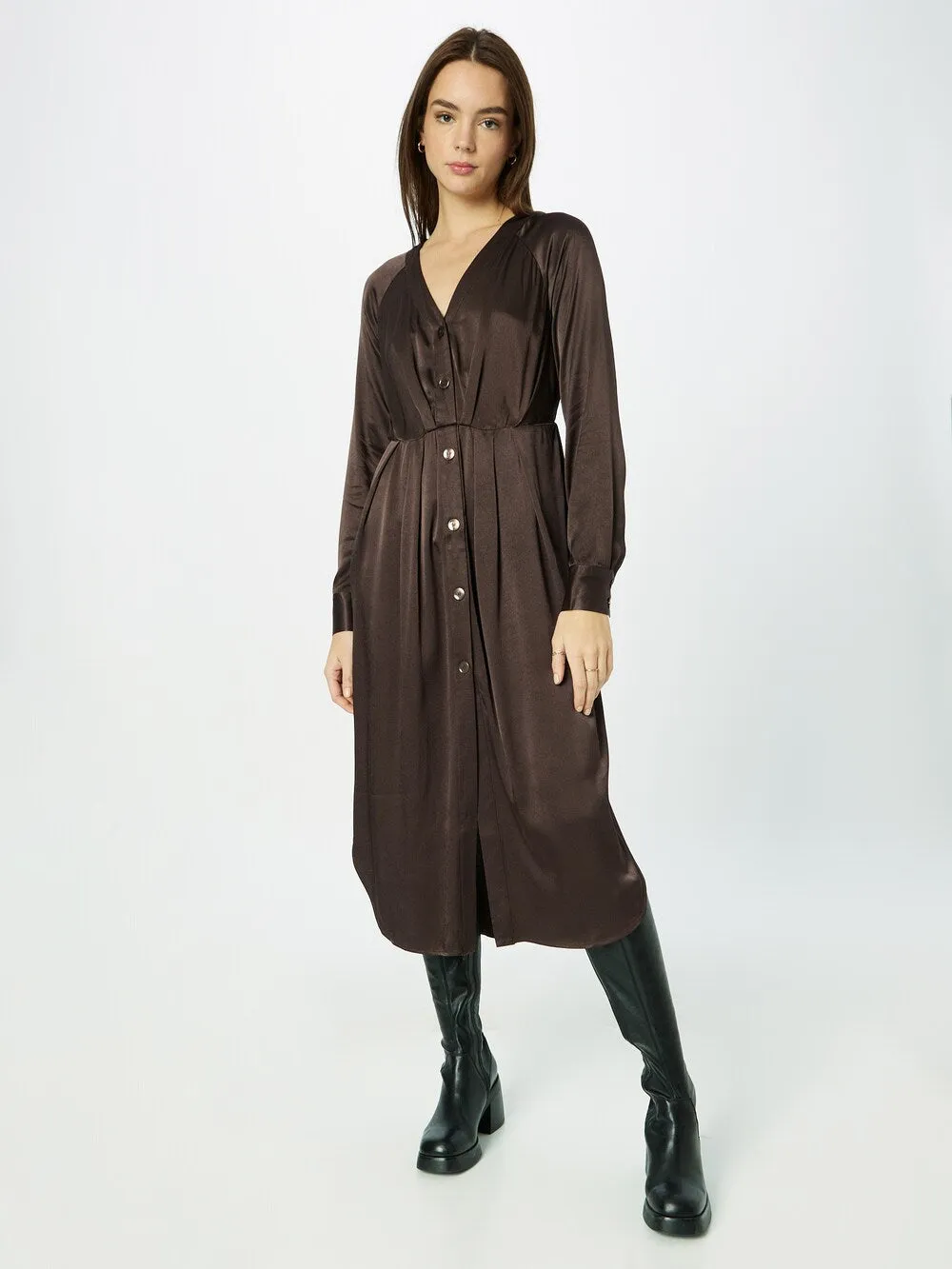Dress La Strada Unica CASSANDRA, dark brown
