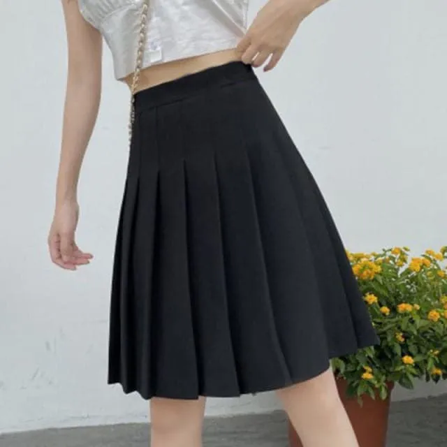 DressBetty - Women High Waist Pleated Skirts