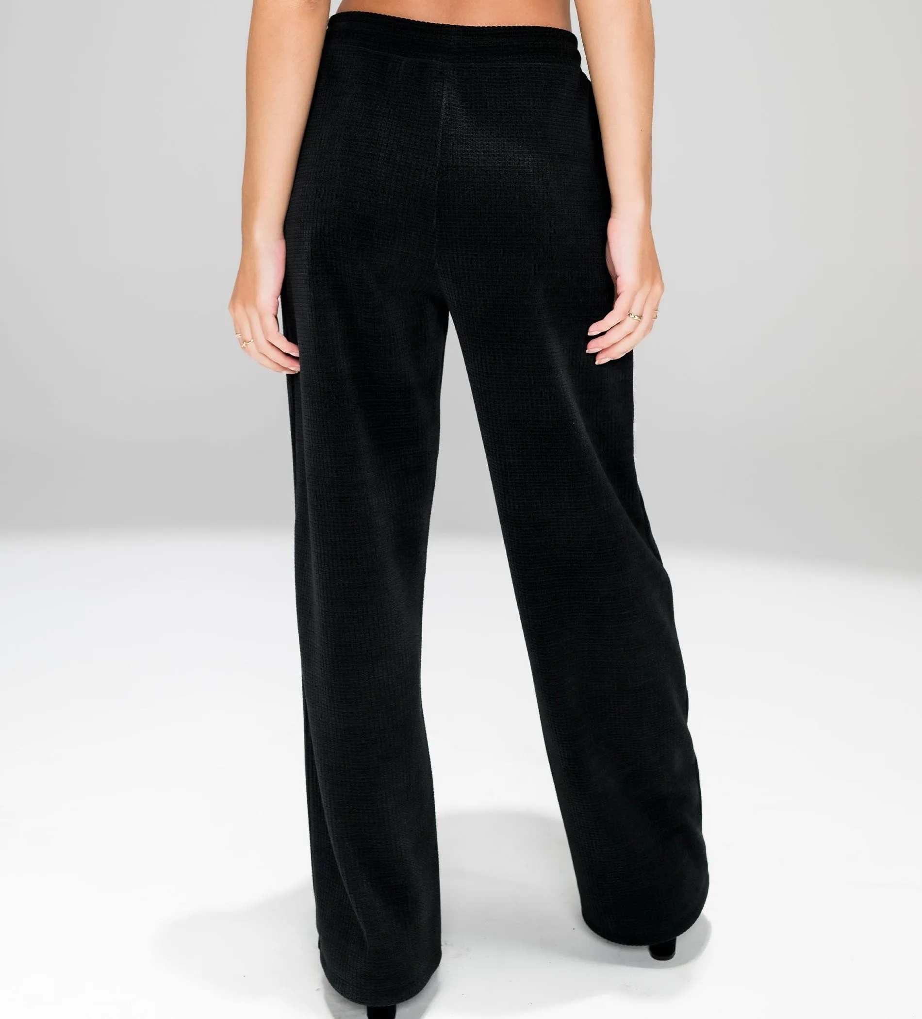 Elegant Imported Fawn Wide-Leg Trackpant