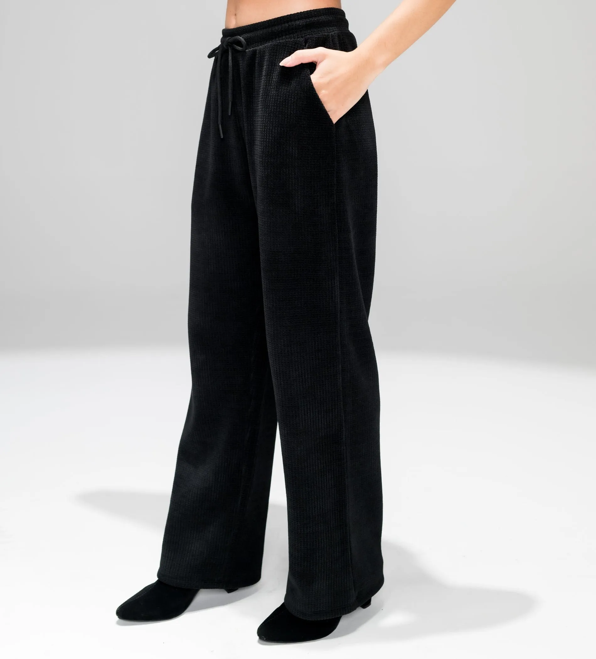 Elegant Imported Fawn Wide-Leg Trackpant