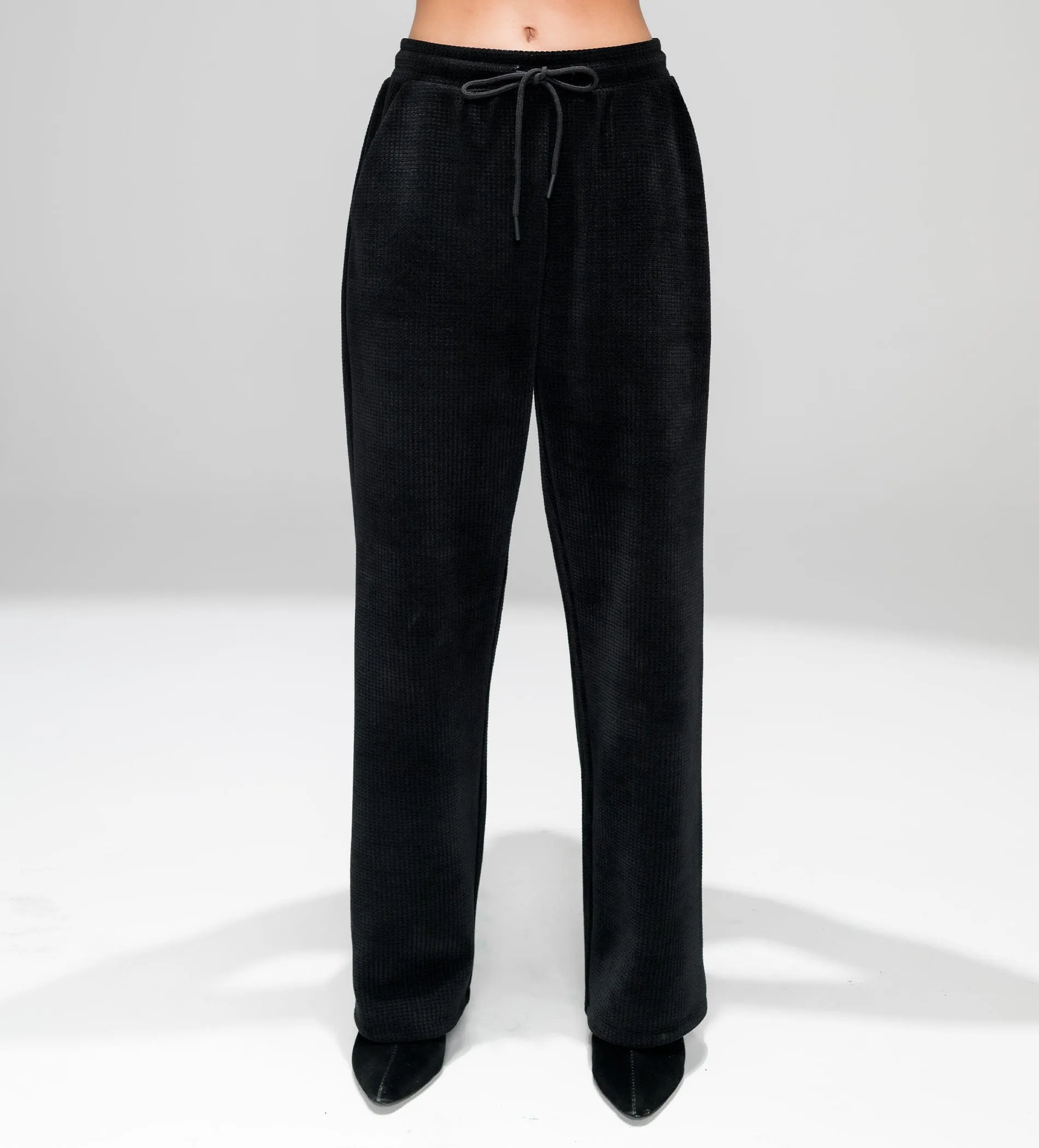 Elegant Imported Fawn Wide-Leg Trackpant